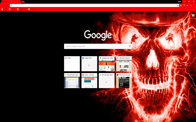 Cool Red Skull  from Chrome web store to be run with OffiDocs Chromium online