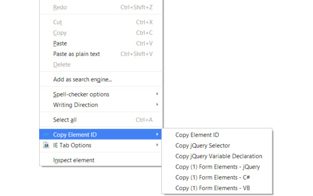 Copy Element ID  from Chrome web store to be run with OffiDocs Chromium online