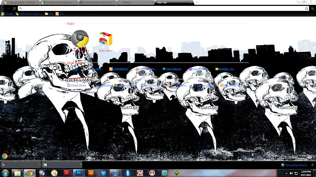 Corporate Skulls  from Chrome web store to be run with OffiDocs Chromium online