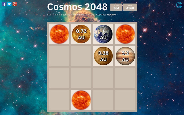 Cosmos 2048  from Chrome web store to be run with OffiDocs Chromium online