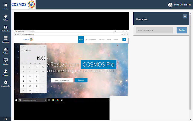 CosmosPro Compartilhamento de Tela  from Chrome web store to be run with OffiDocs Chromium online