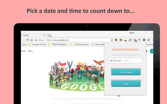 Countdown Ready  from Chrome web store to be run with OffiDocs Chromium online