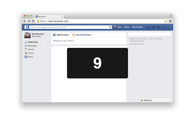 Counter (for Facebook)  from Chrome web store to be run with OffiDocs Chromium online