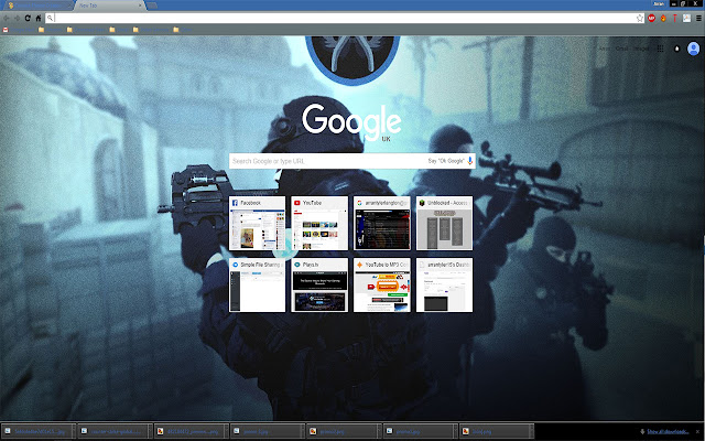 Counter Strike: Global Offensive (CT Theme)  from Chrome web store to be run with OffiDocs Chromium online