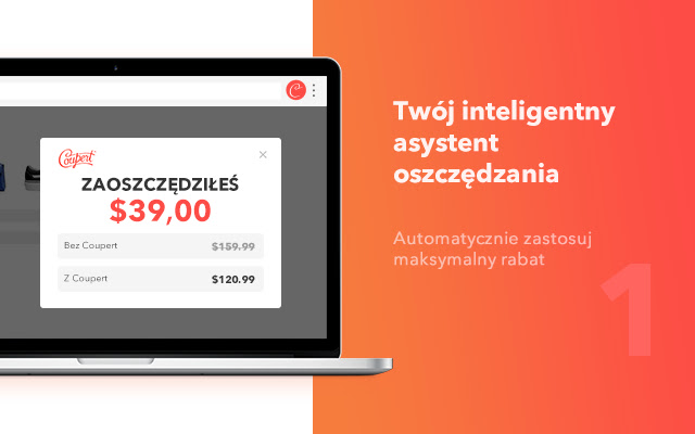 Coupert PL Wyszukiwarka kuponów i cashback  from Chrome web store to be run with OffiDocs Chromium online