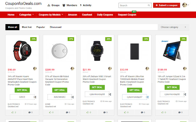 Coupon and Deals  from Chrome web store to be run with OffiDocs Chromium online