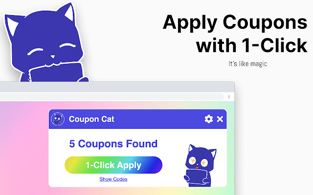 Coupon Cat  from Chrome web store to be run with OffiDocs Chromium online