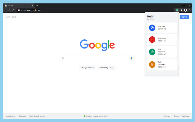 COVID 19 Tracker  from Chrome web store to be run with OffiDocs Chromium online