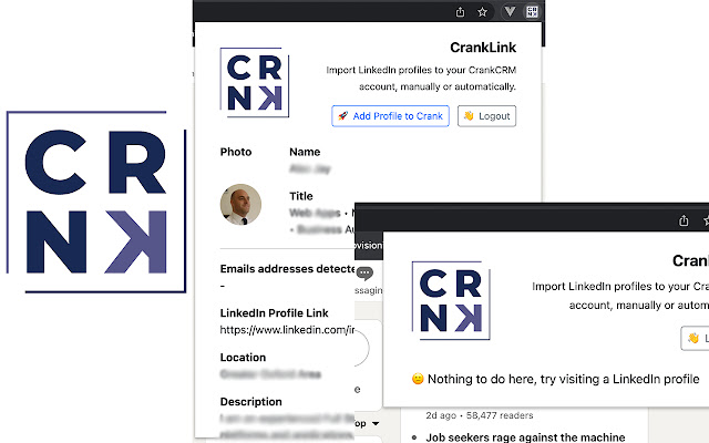 CrankLink  from Chrome web store to be run with OffiDocs Chromium online