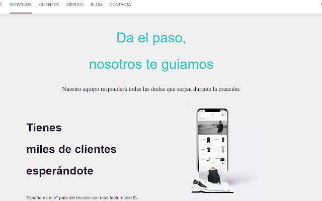 Creación de Tiendas Online en Alicante  from Chrome web store to be run with OffiDocs Chromium online