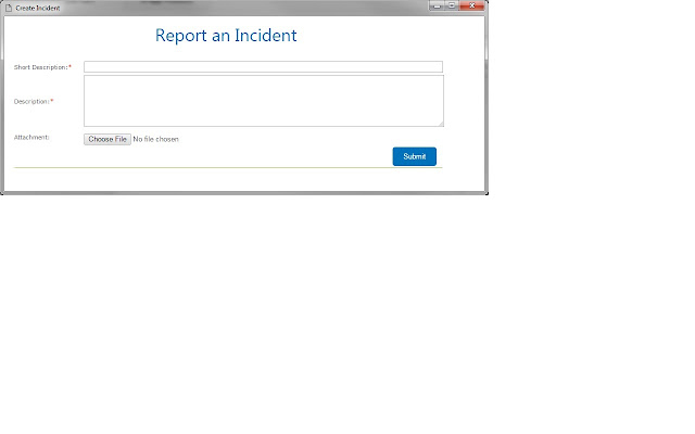 Create Incidents  from Chrome web store to be run with OffiDocs Chromium online