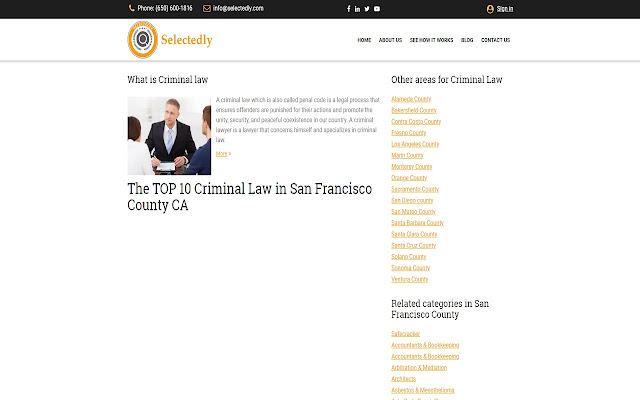 Criminal Lawyers San Francisco  from Chrome web store to be run with OffiDocs Chromium online