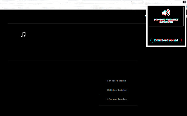 Cringe Music downloader  from Chrome web store to be run with OffiDocs Chromium online