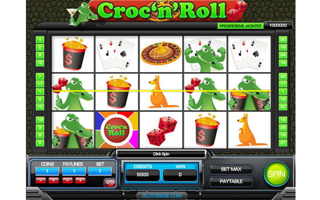 Croc N Roll Pokie  from Chrome web store to be run with OffiDocs Chromium online