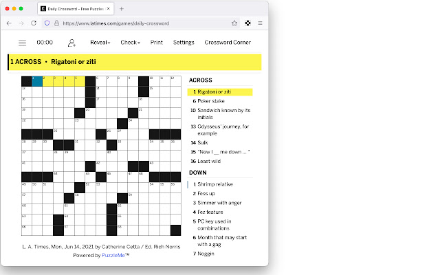 Crossword Blogs  from Chrome web store to be run with OffiDocs Chromium online