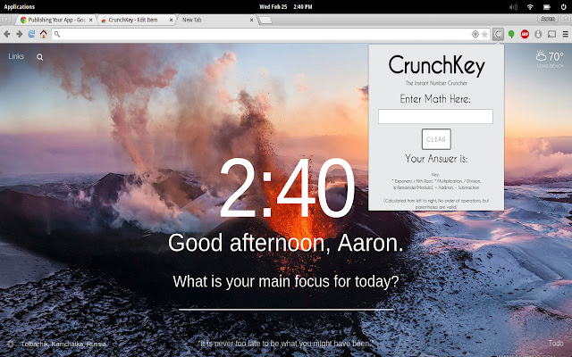 CrunchKey  from Chrome web store to be run with OffiDocs Chromium online