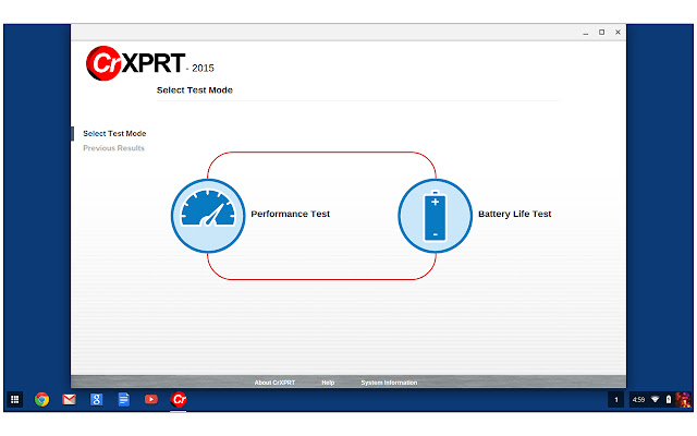 CrXPRT  from Chrome web store to be run with OffiDocs Chromium online