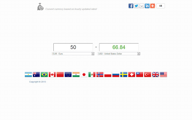 Currency Converter  from Chrome web store to be run with OffiDocs Chromium online