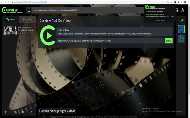 curview  from Chrome web store to be run with OffiDocs Chromium online