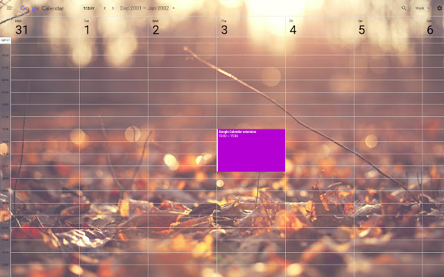 Custom Calendar Background  from Chrome web store to be run with OffiDocs Chromium online