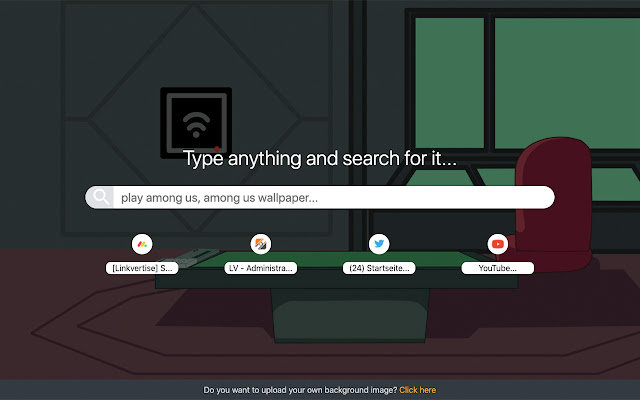 Customizable Among Us Backgrounds NewTab  from Chrome web store to be run with OffiDocs Chromium online