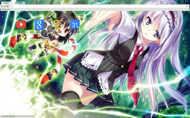 Cute Anime Girl theme1280x720  from Chrome web store to be run with OffiDocs Chromium online