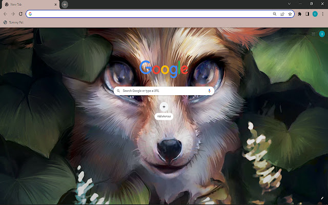 Cute Dog Art New Tab  from Chrome web store to be run with OffiDocs Chromium online