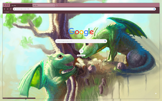 Cute dragons  from Chrome web store to be run with OffiDocs Chromium online