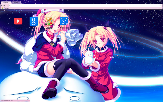 Cute ecchi christmas anime girls 1366x768  from Chrome web store to be run with OffiDocs Chromium online