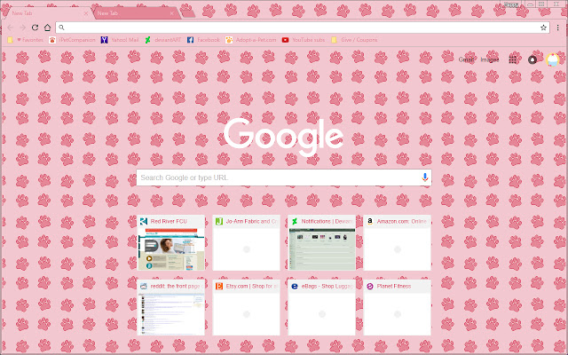 Cute Pink Pixel Dog, Cat, Animal Paw Prints  from Chrome web store to be run with OffiDocs Chromium online
