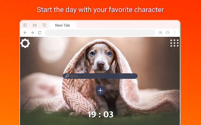 Cute Puppy Wallpapers New Tab  from Chrome web store to be run with OffiDocs Chromium online