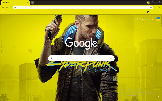 Cyberpunk 2077, theme for Chrome  from Chrome web store to be run with OffiDocs Chromium online