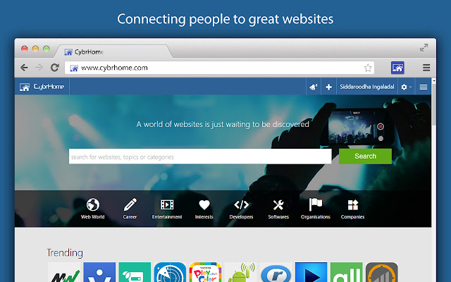 CybrHome  from Chrome web store to be run with OffiDocs Chromium online