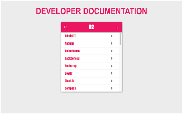 D2 Developer Documentation  from Chrome web store to be run with OffiDocs Chromium online