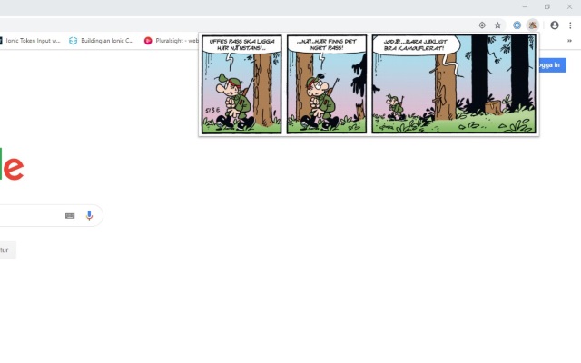 Dagens Hälge Strip  from Chrome web store to be run with OffiDocs Chromium online