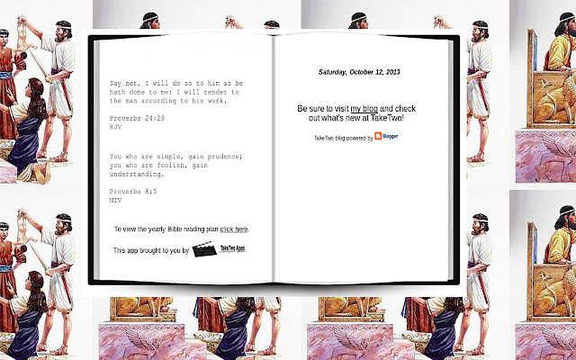 Daily Bible Proverbs  from Chrome web store to be run with OffiDocs Chromium online