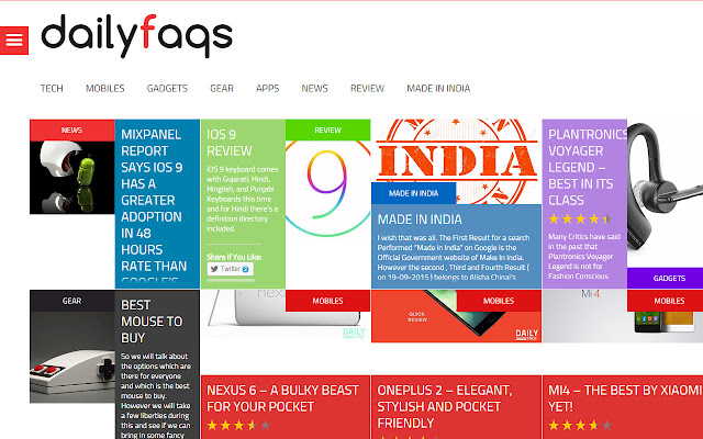 Dailyfaqs  from Chrome web store to be run with OffiDocs Chromium online