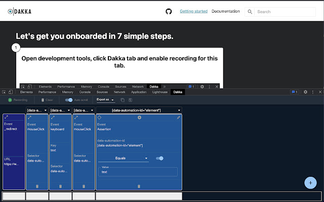 Dakka dari toko web Chrome untuk dijalankan dengan OffiDocs Chromium online