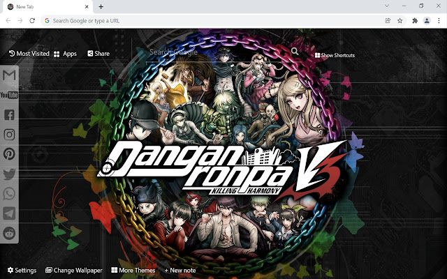 Danganronpa V3 Wallpaper New Tab  from Chrome web store to be run with OffiDocs Chromium online