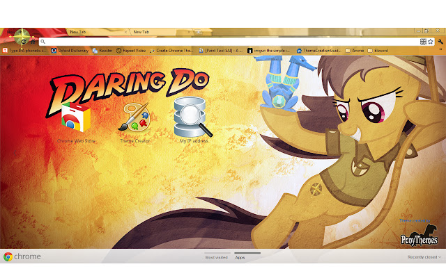 Daring Do Theme 1920x1080  from Chrome web store to be run with OffiDocs Chromium online