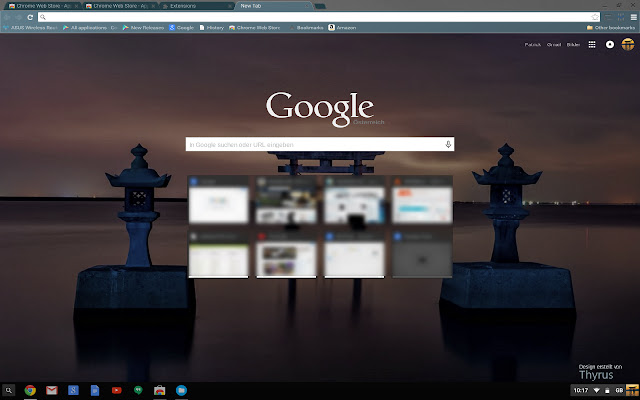 DarkMTRL Chrome Theme V2  from Chrome web store to be run with OffiDocs Chromium online