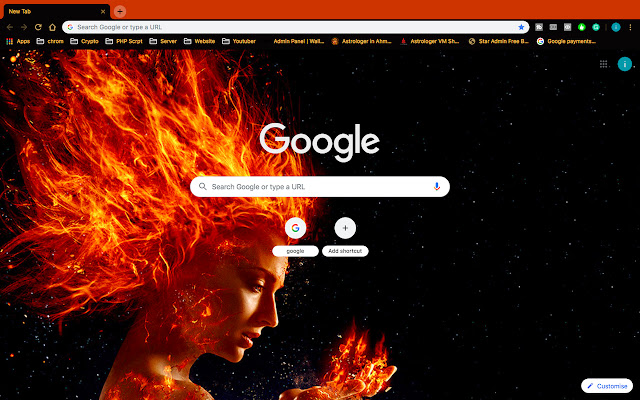 Dark Phoenix Theme X Men  from Chrome web store to be run with OffiDocs Chromium online