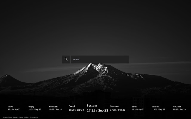Dark Theme Custom New Tab  from Chrome web store to be run with OffiDocs Chromium online