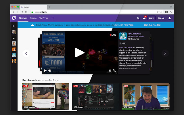 Dark Theme for Twitch™  from Chrome web store to be run with OffiDocs Chromium online