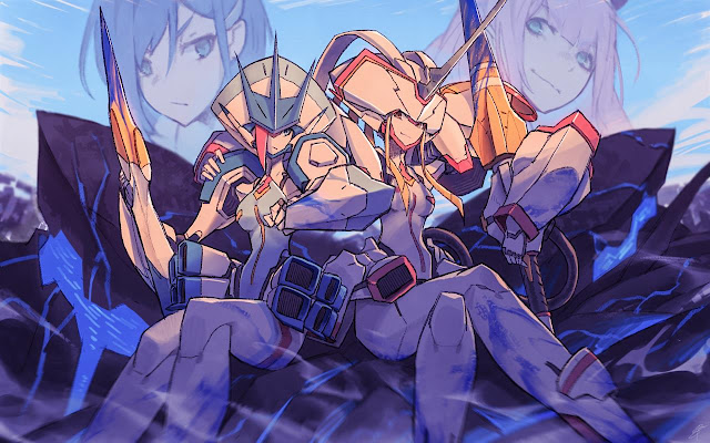 Darling in the Franxx Strelizia Mech  from Chrome web store to be run with OffiDocs Chromium online