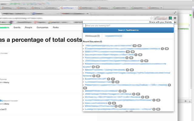 Dashboard.io  from Chrome web store to be run with OffiDocs Chromium online