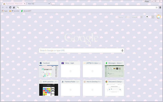 Daydreamer Pixel Cutie Clouds  from Chrome web store to be run with OffiDocs Chromium online