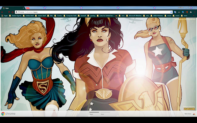 DC Bombshells II 1600x900px aus dem Chrome-Webshop zur Ausführung mit OffiDocs Chromium online