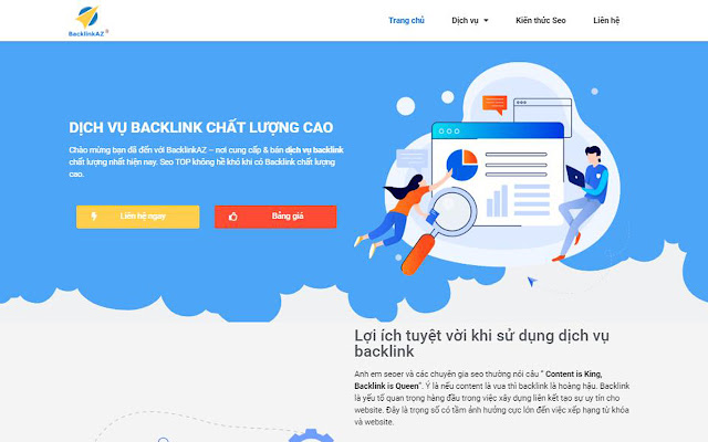 Dịch vụ BacklinkAZ  from Chrome web store to be run with OffiDocs Chromium online