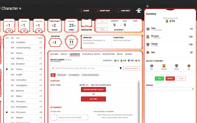 DD Beyond Custom Currency  from Chrome web store to be run with OffiDocs Chromium online